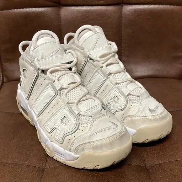 Nike Air Uptempo Kids White Sneakers - Picture 5 of 14